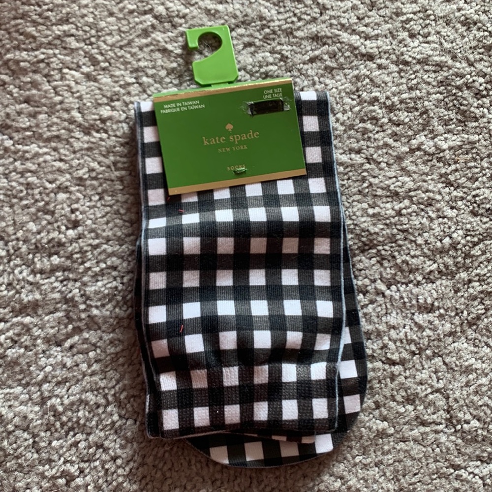Kate Spade checkered socks